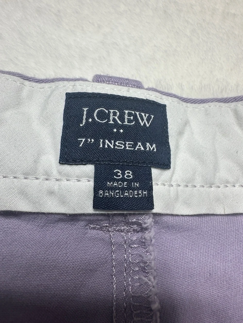 J. Crew Men’s Lavender Flat-Front Chino Shorts